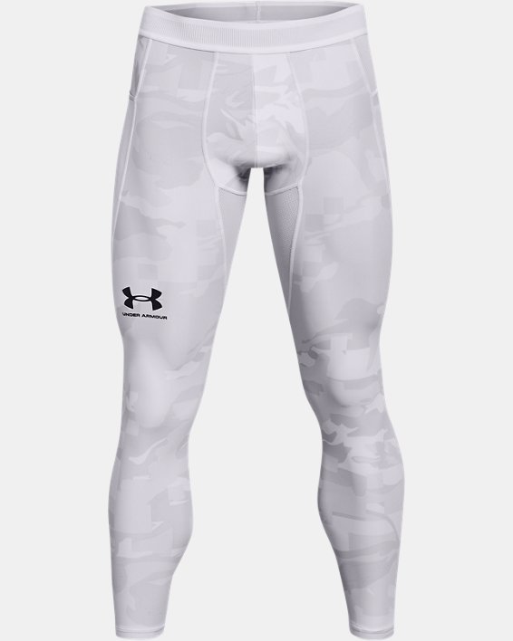 Men's UA Iso-Chill Printed Leggings, White, pdpMainDesktop image number 4